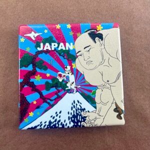 Colorful Japan Themed Art pocket mirror